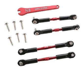 TRA3741X Traxxas Aluminum Turnbuckle Camber Link Set (Red) (4)