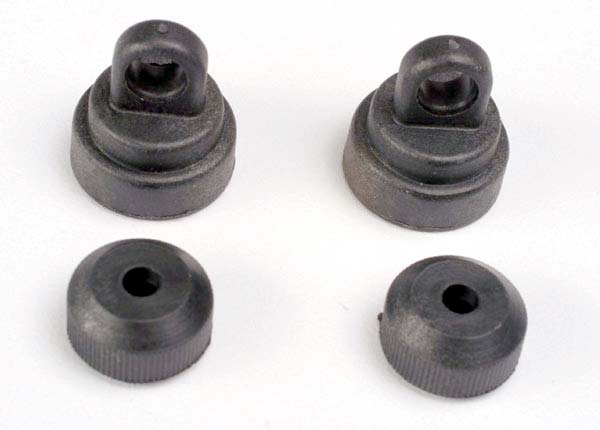 TRA3767 Traxxas Shock caps (2)/ shock bottoms (2)