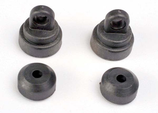 TRA3767 Traxxas Shock caps (2)/ shock bottoms (2)