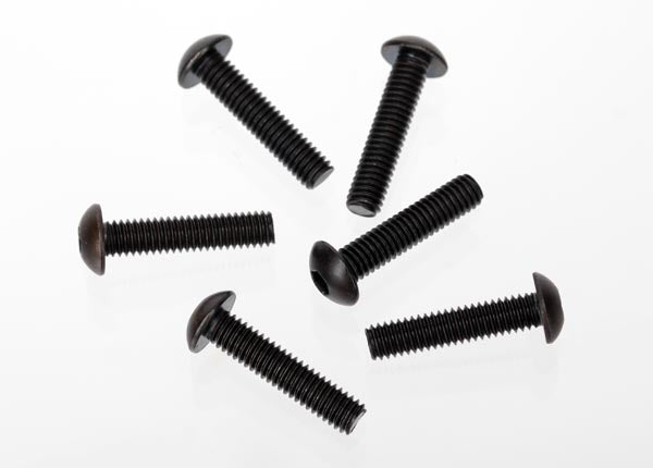 TRA3929 Traxxas Screws, 4x18mm Button-Head Machine (Hex Drive) (6)