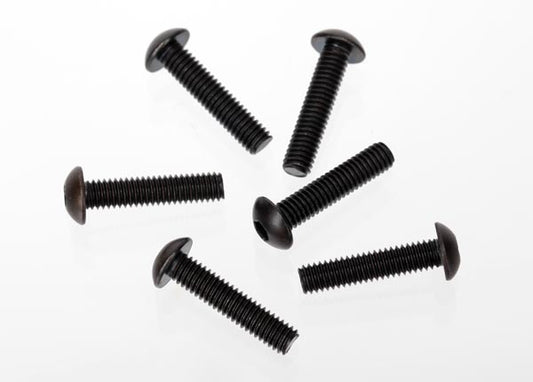 TRA3929 Traxxas Screws, 4x18mm Button-Head Machine (Hex Drive) (6)