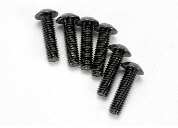 TRA3938 Traxxas 4x14mm Button Head Hex Screw (6)