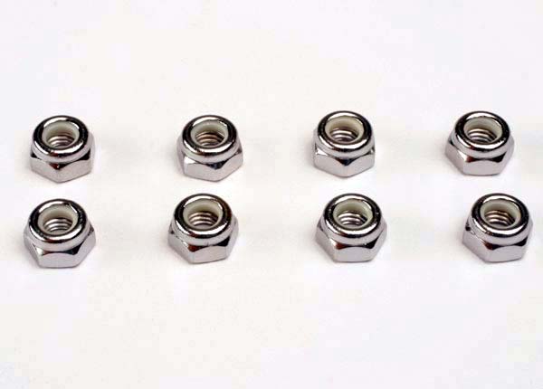 Traxxas Nuts, 5mm nylon locking (8) TRA4147