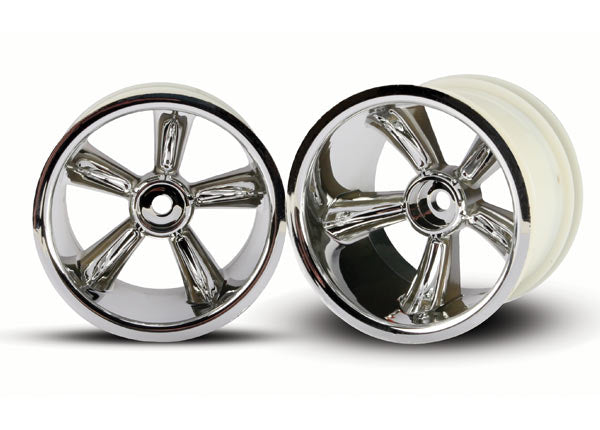 TRA4172 Traxxas 12mm Hex Pro-Star Rear Wheels (2) (Chrome)