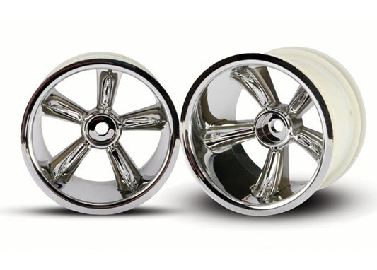 TRA4172 Traxxas 12mm Hex Pro-Star Rear Wheels (2) (Chrome)