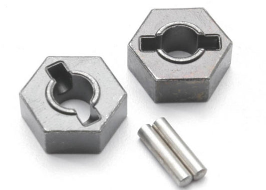 TRA4954R Traxxas Steel 14mm Hex Wheel Hubs w/ 2.5x12mm Axle Pins (2)