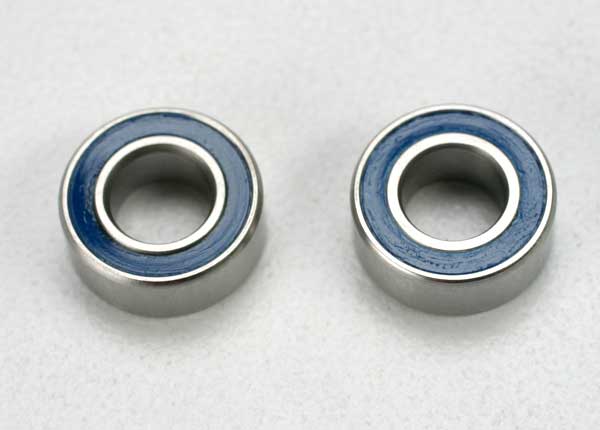 Traxxas Ball Bearing, Blue Rubber Sealed (5x10x4mm) (2) TRA5115
