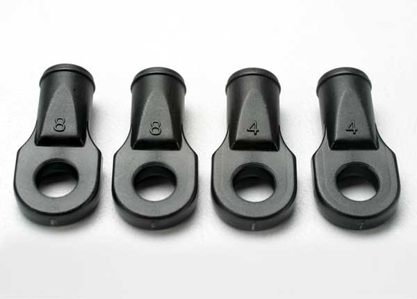 Traxxas Rod ends, Revo (large, for rear toe link only) (4) TRA5348