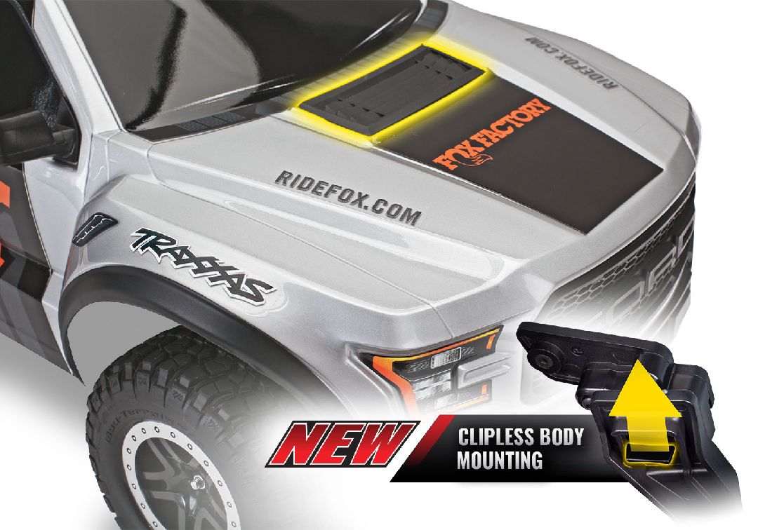 Traxxas 1/10 F150 Raptor BL-2S HD Clipless - Fox TRA58394-4FOX