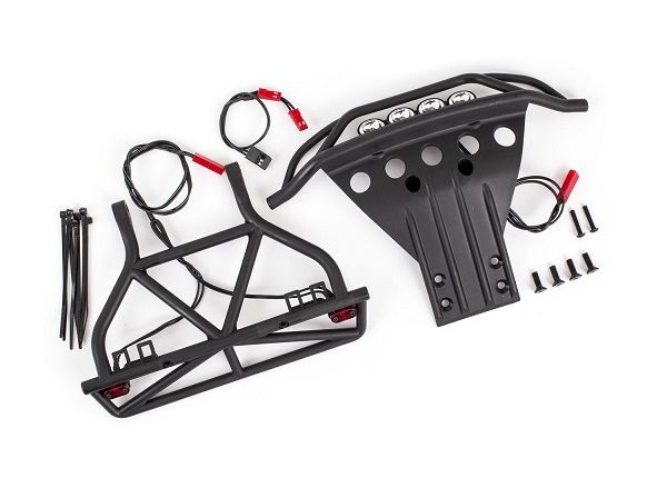 TRA5894 Traxxas LED light set, complete (includes front and rear bumpers with LED light bar, rear LED harness, & BEC Y-harness) Fits 2WD Slash