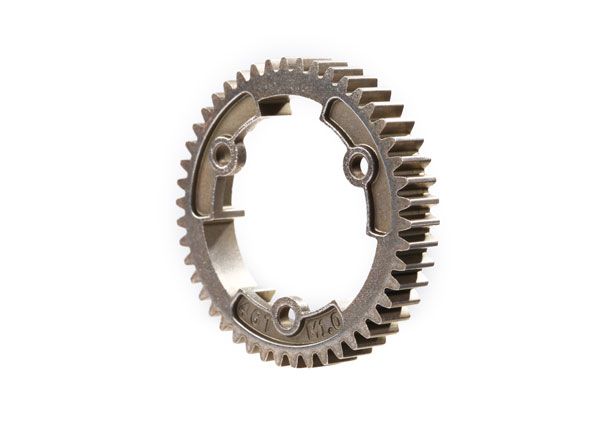 TRA6447R Traxxas Spur gear, 46-tooth, steel (wide-face, 1.0 metric pitch)