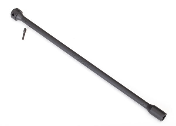 Traxxas Driveshaft, center, plastic, (black)/ screw pin TRA6767