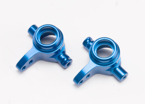 TRA6837X Traxxas Aluminum Steering Block Set (Blue) (2)
