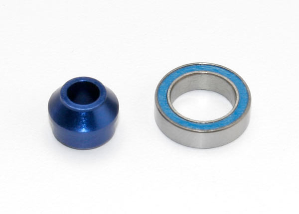 Traxxas Bearing adapter, 6160-T6 aluminum (blue-anodized) TRA6893X