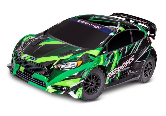 TRA74276-4GREEN Traxxas Ford Fiesta Rally VXL 4X4 - Green