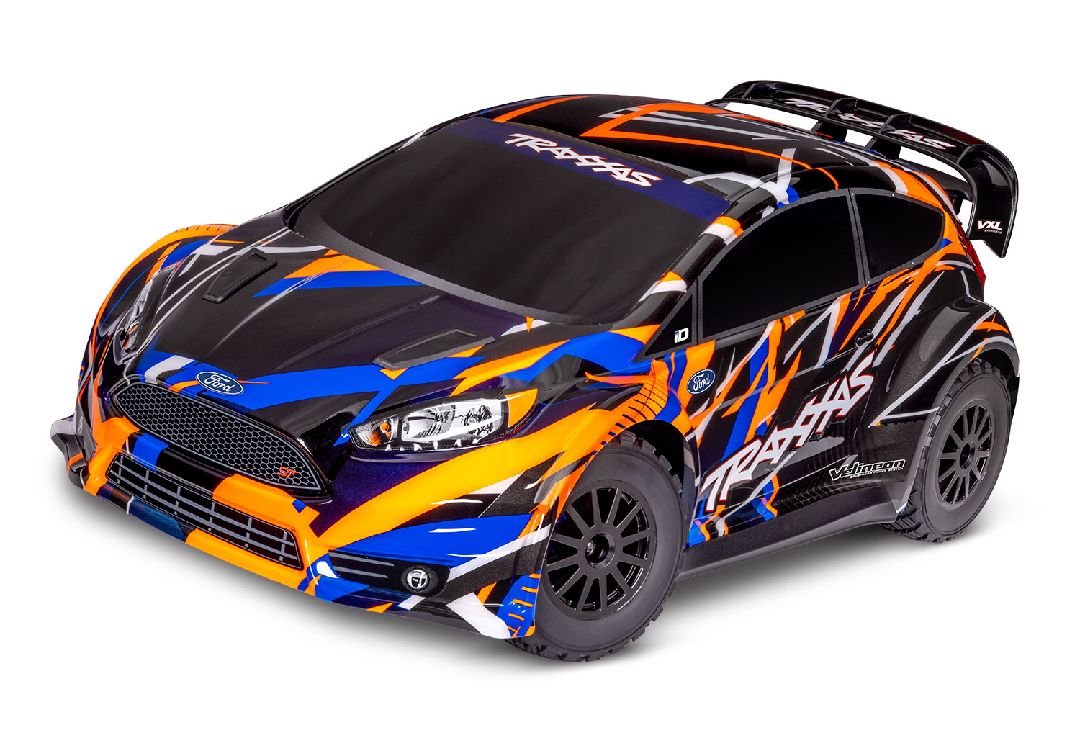 TRA74276-4ORANGE Traxxas Ford Fiesta Rally VXL 4X4 - Orange