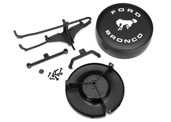 Traxxas Spare tire mount/ mounting bracket/ spare tire cover/ mounting hardware TRA8074