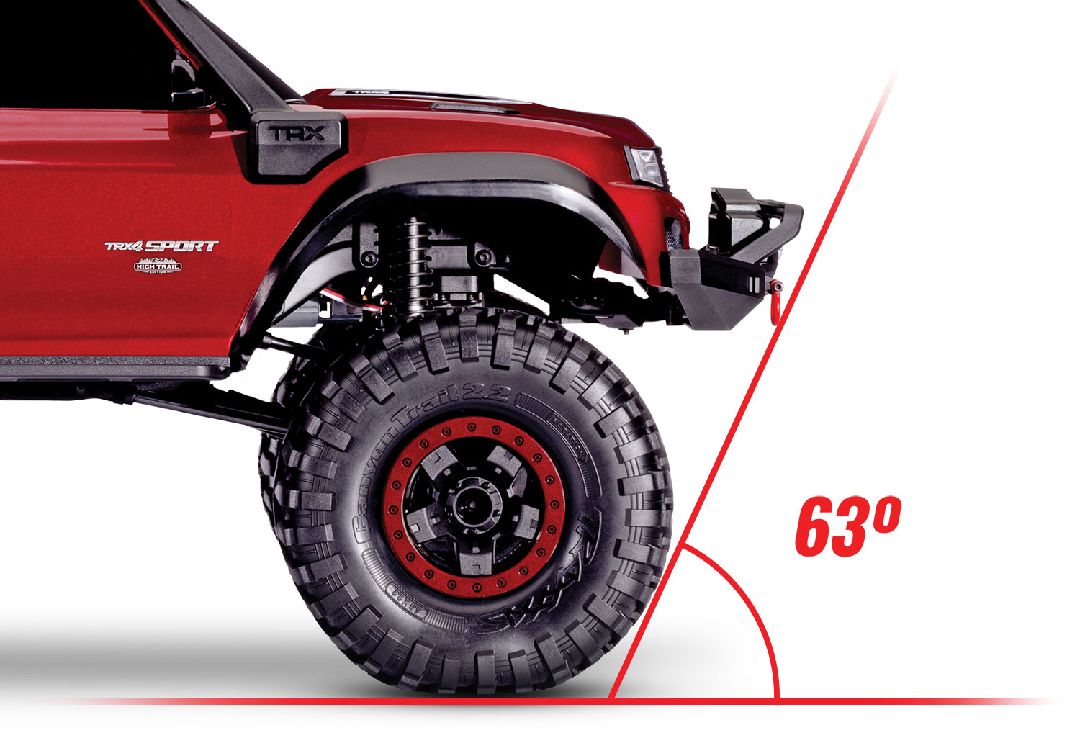 Traxxas 1/10 TRX-4 Sport High Trail 4x4 RTR - Metallic Red