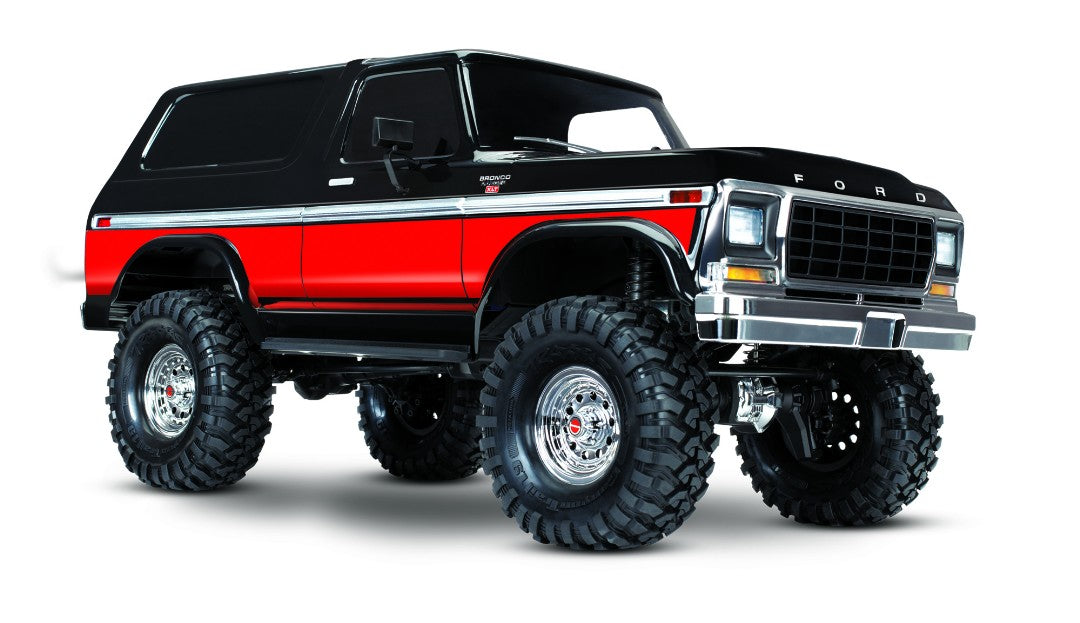 TRA82046-4RED Traxxas TRX4 1979 Ford Bronco 1/10 Crawler, XL-5 HV, Titan 12T Red