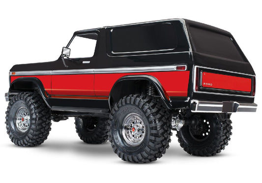 Traxxas TRX-4 1979 Ford Bronco Clipless Body - Traxxas RED TRA82246-4RED