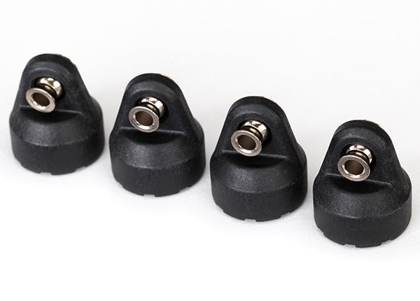 Traxxas Shock caps (black) (4) (assembled with hollow balls) TRA8361