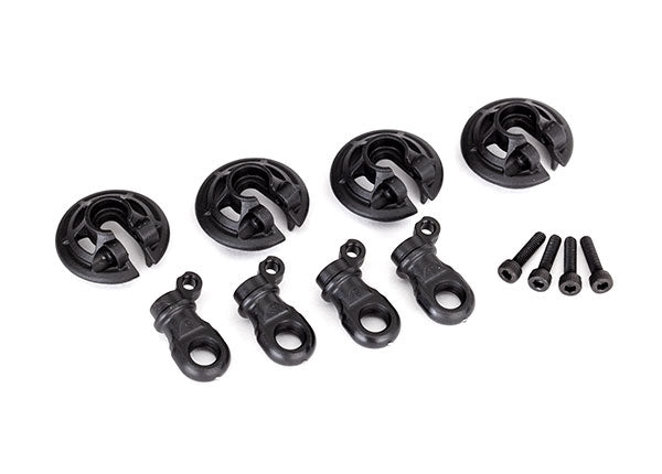 Traxxas Spring retainers, lower (captured) (4)/ 2.5x10 CS (4) TRA8459