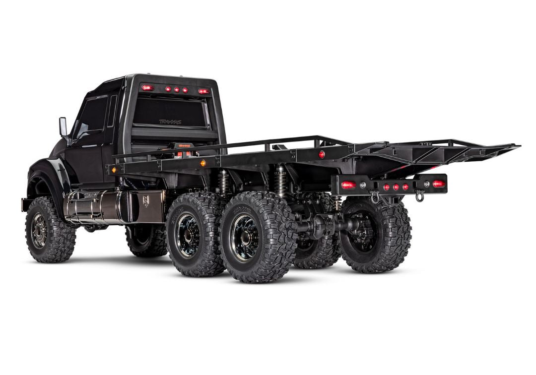 Traxxas TRX-6 Ultimate RC Hauler: 1/10 Scale 6X6 Electric Flatbed Truck, Black TRA88086-84BLACK