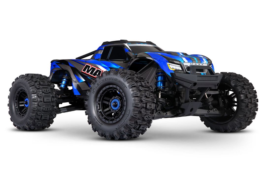 Traxxas 1/10 Maxx V2 WideMaxx 4x4 RTR - Blue TRA89086-4BLUE