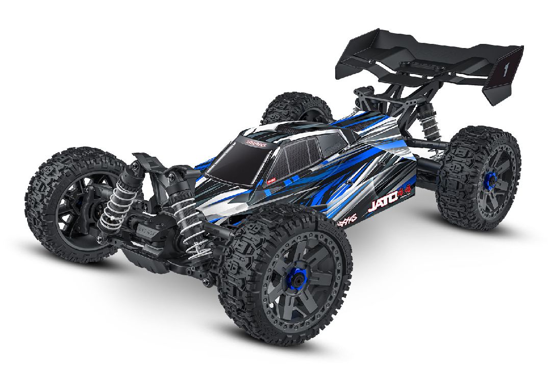 Traxxas Jato 4x4 Brushless BL-2S with clipless body - Blue TRA90154-4BLUE