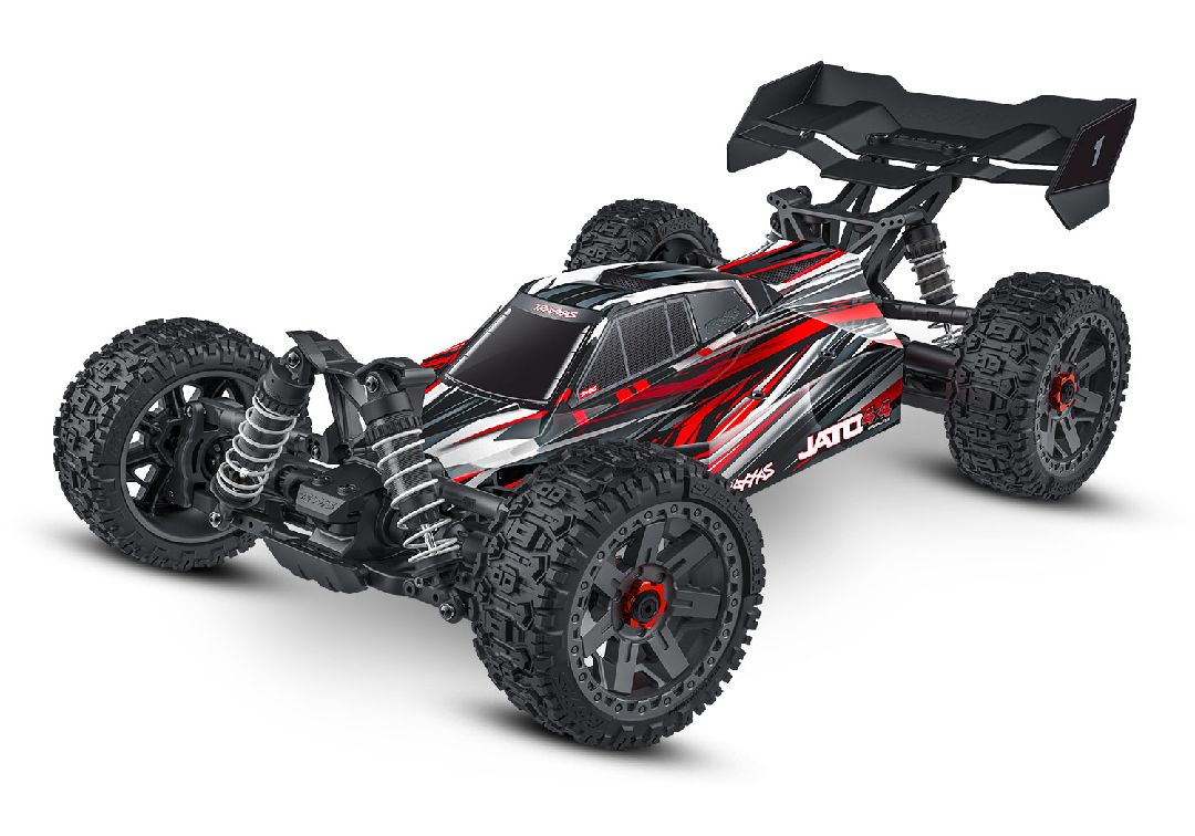 Traxxas Jato 4x4 Brushless BL-2S with clipless body - Red TRA90154-4RED