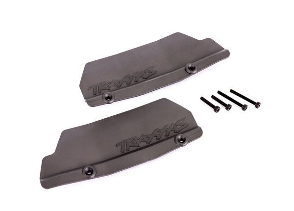 Traxxas Mud guards, rear, black (left and right)/ 3x15 CCS (2)/ 3x25 CCS (2) TRA9519