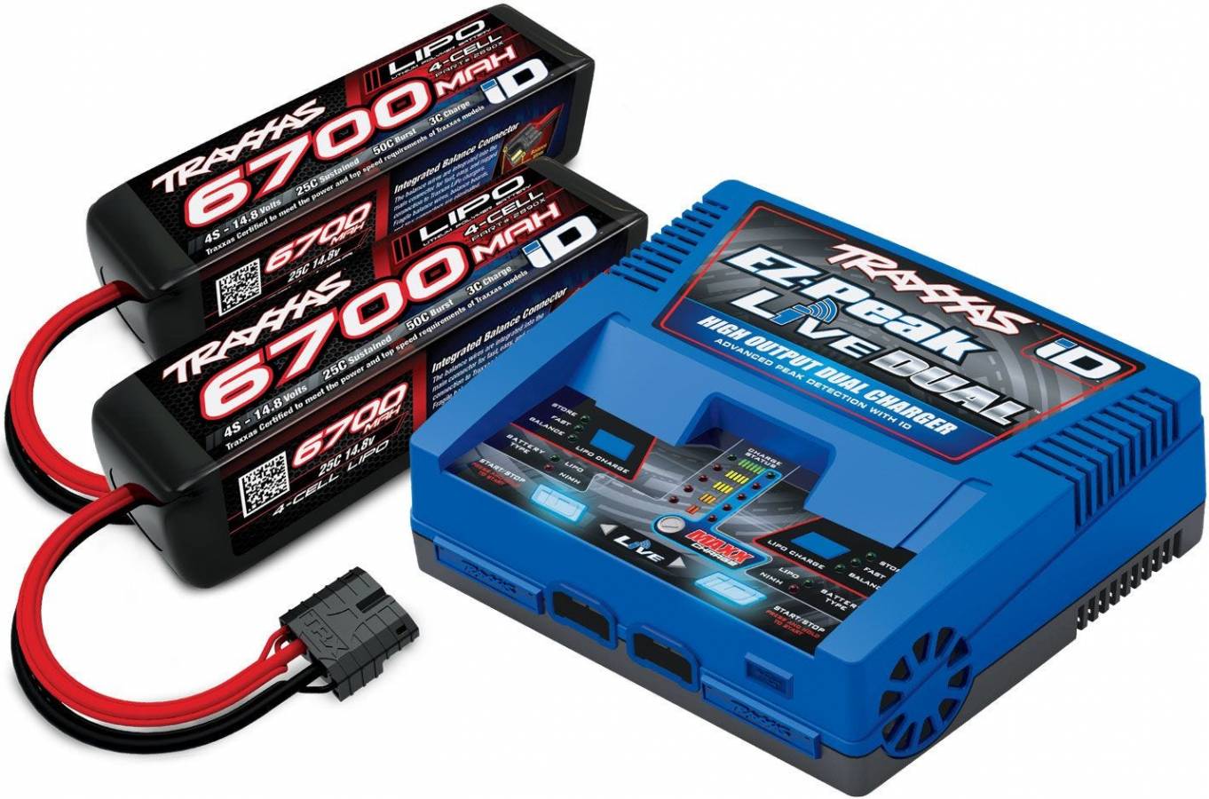 Traxxas EZ-Peak Live Dual 200W Multi-Chemistry Battery Charger Combo TRA2997