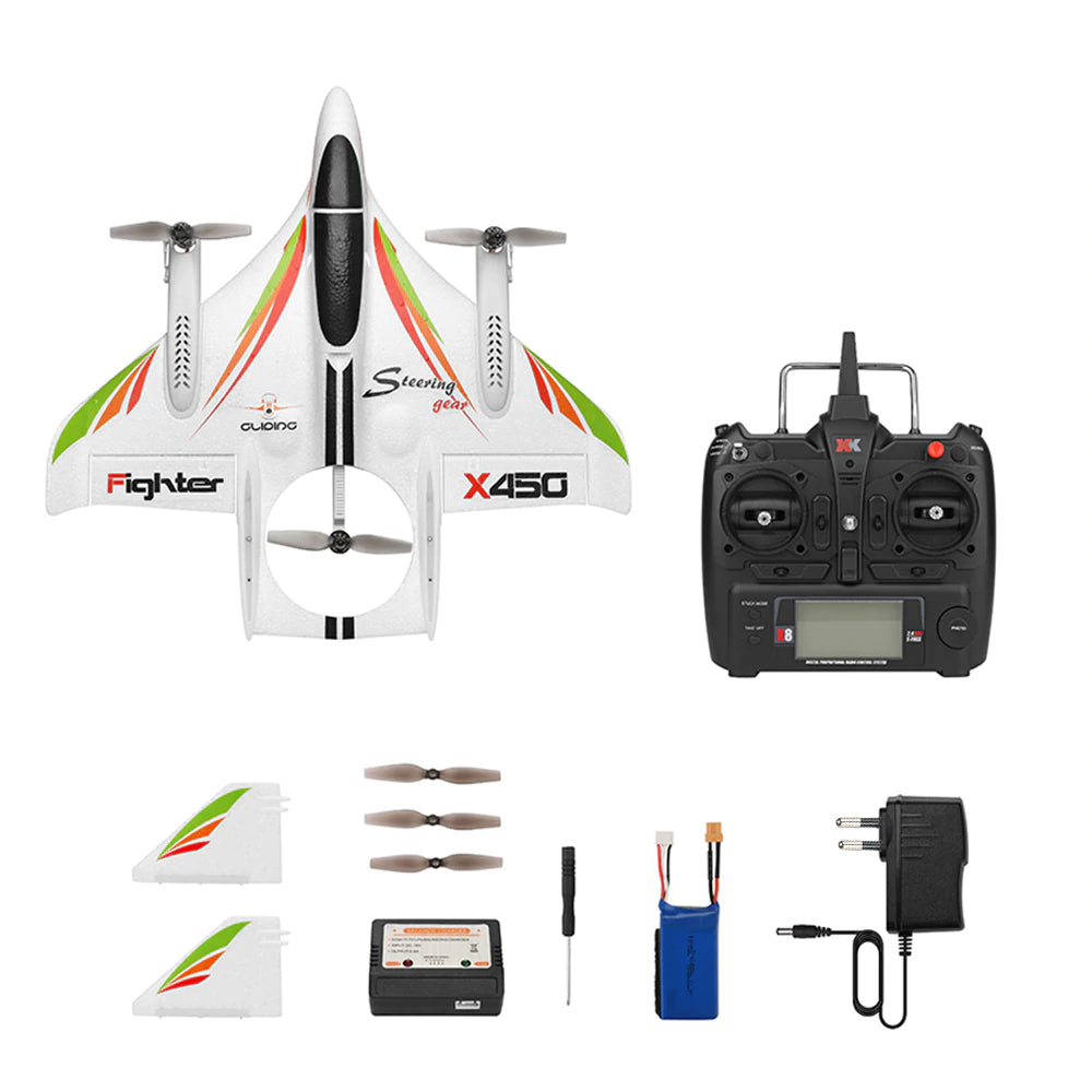 XK X450 VTOL 2.4G 6CH EPO 450mm Wingspan 3D/6G