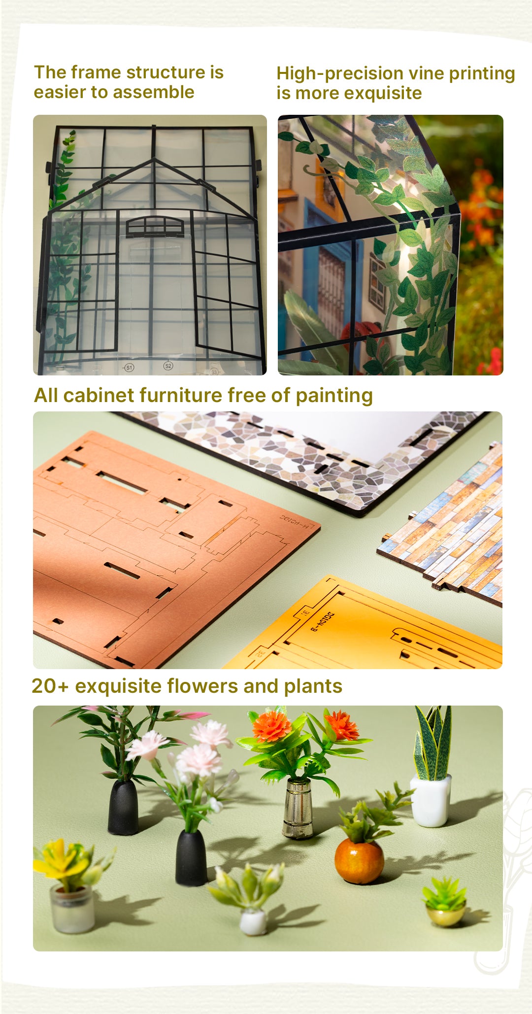 Rolife Cathy's Flower House DIY Miniature House