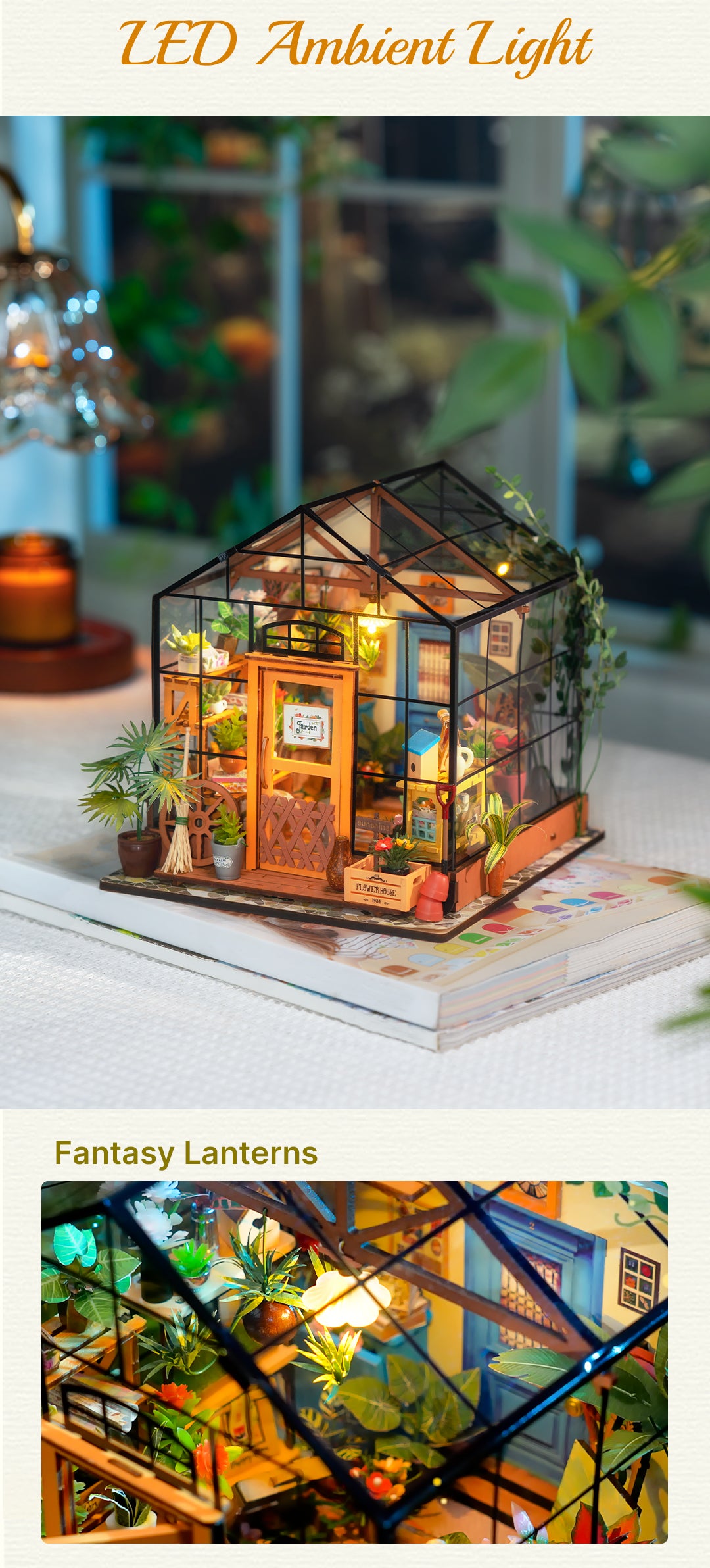 Rolife Cathy's Flower House DIY Miniature House
