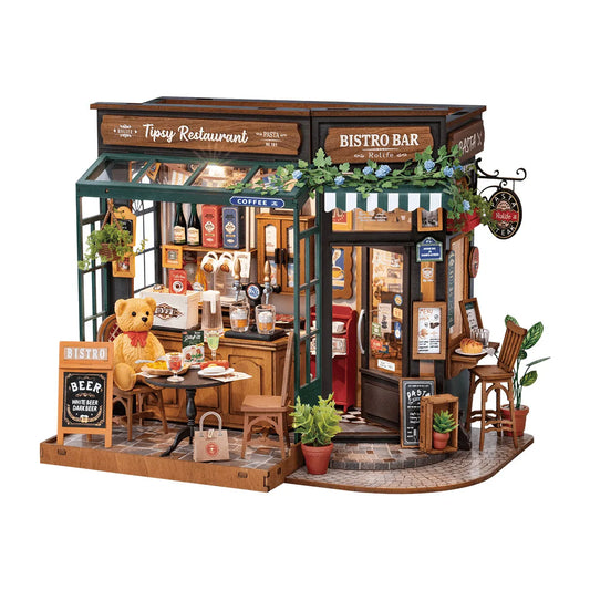Rolife Tipsy Restaurant DIY Minature House Kit DG167