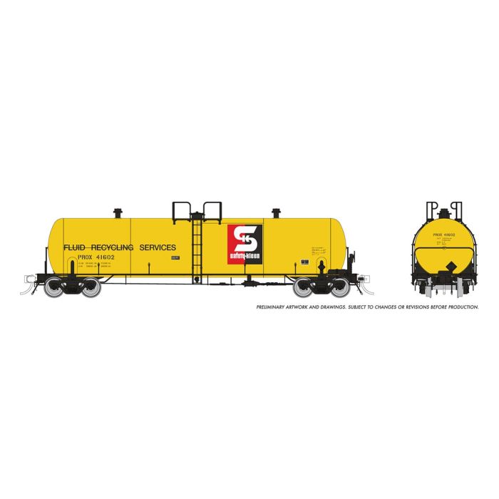 HO Rolling 20K gal Tank Car: Safety Kleen (PROX): Single Car