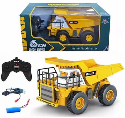 Huina 1/24 6CH Remote Control Dump Truck RTR