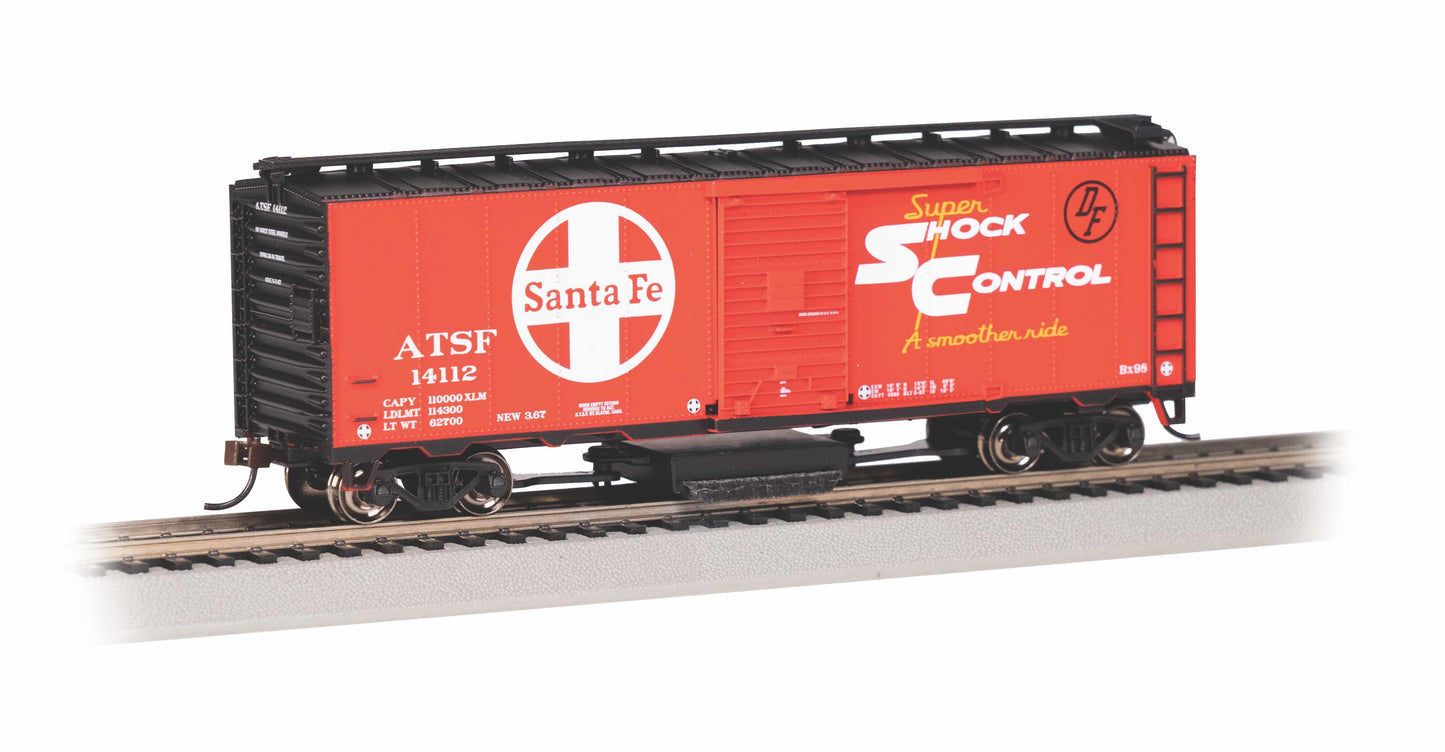 HO Rolling Track Cleaning 40' Boxcar - Santa Fe #14112