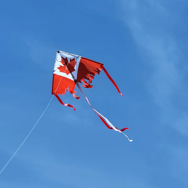 28 in. Fringe Delta Kite - Canada Flag 17402