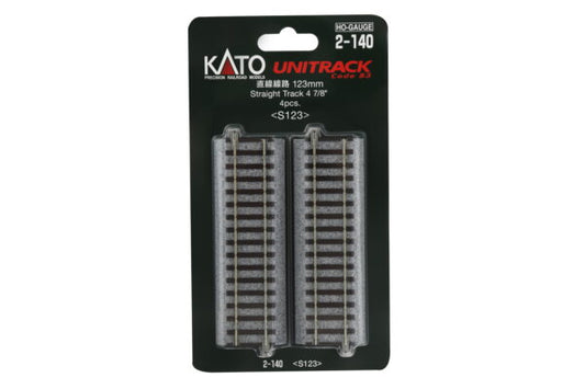 Kato HO Scale H 123mm Straight Track (4 ea)