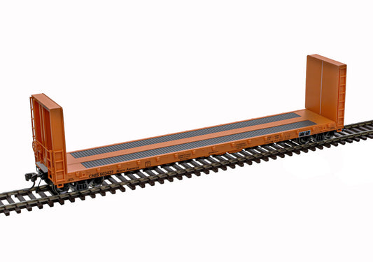HO Rolling Atlas 52' Canadian National  Bulkhead Flat Rd #603405