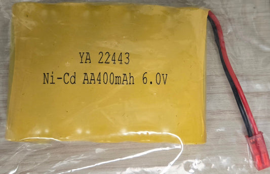 6V 400mAh Ni-Cd RED JST Connector