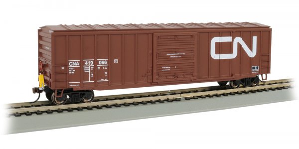 HO Rolling 50' Outside Braced Box Car with FRED - Canadian National