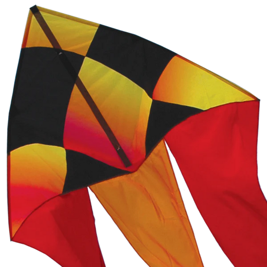 56 in. Flo-tail Delta Kite - Liquid Checks 33121