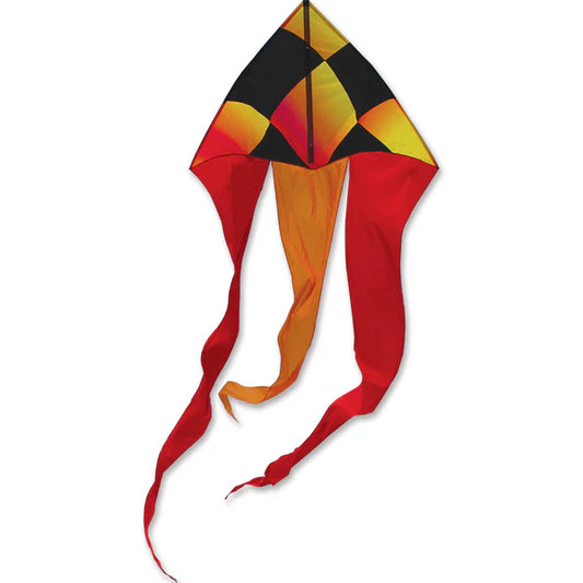 56 in. Flo-tail Delta Kite - Liquid Checks 33121