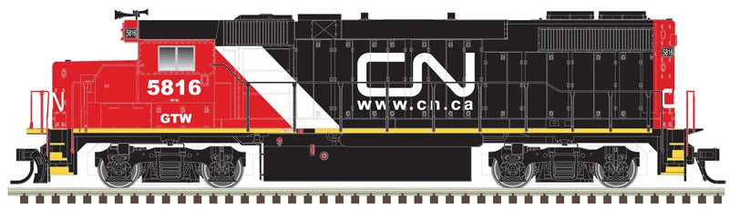 Atlas (Trainman) DCC - HO Scale Diesel - EMD GP38-2 Locomotive - Gold Models with ESU Sound - Canadian National (GTW) #5816