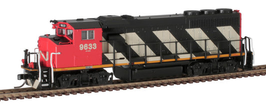 Atlas N Scale Diesel GP40-2(W) #9633 Canadian National "Zebra Stripes" (DC)
