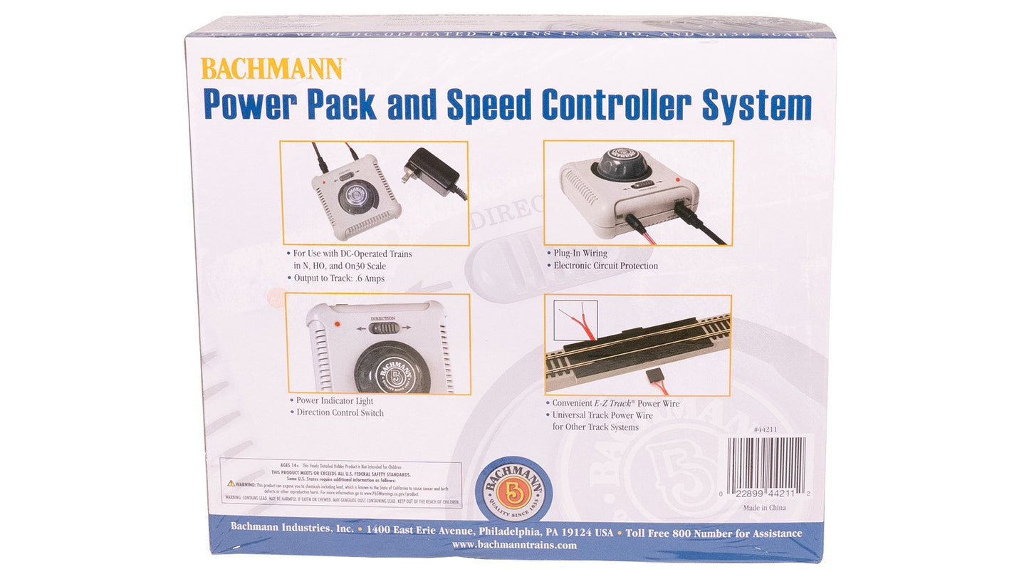 Bachmann Power Pack and DC Speed Controller 44211