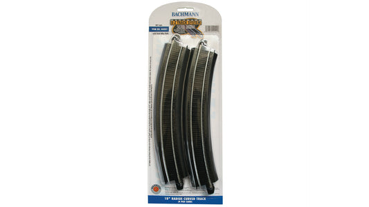 18" Radius Curved (HO Scale Track Steel Alloy)